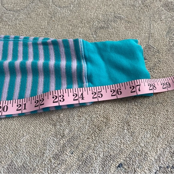 Victoria’s Secret Thermal Pajama Set Pants Henley Top Striped Metallic Small - Picture 15 of 15